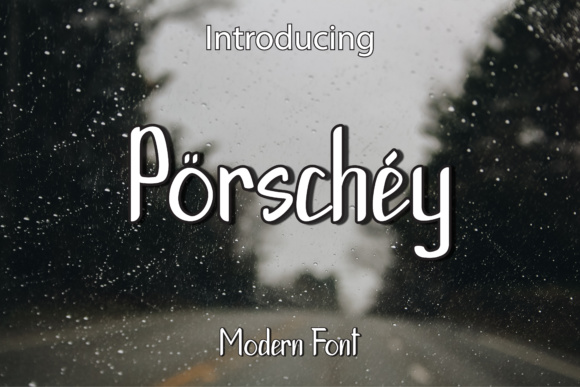 Porschey Font素材之家精选英文字体