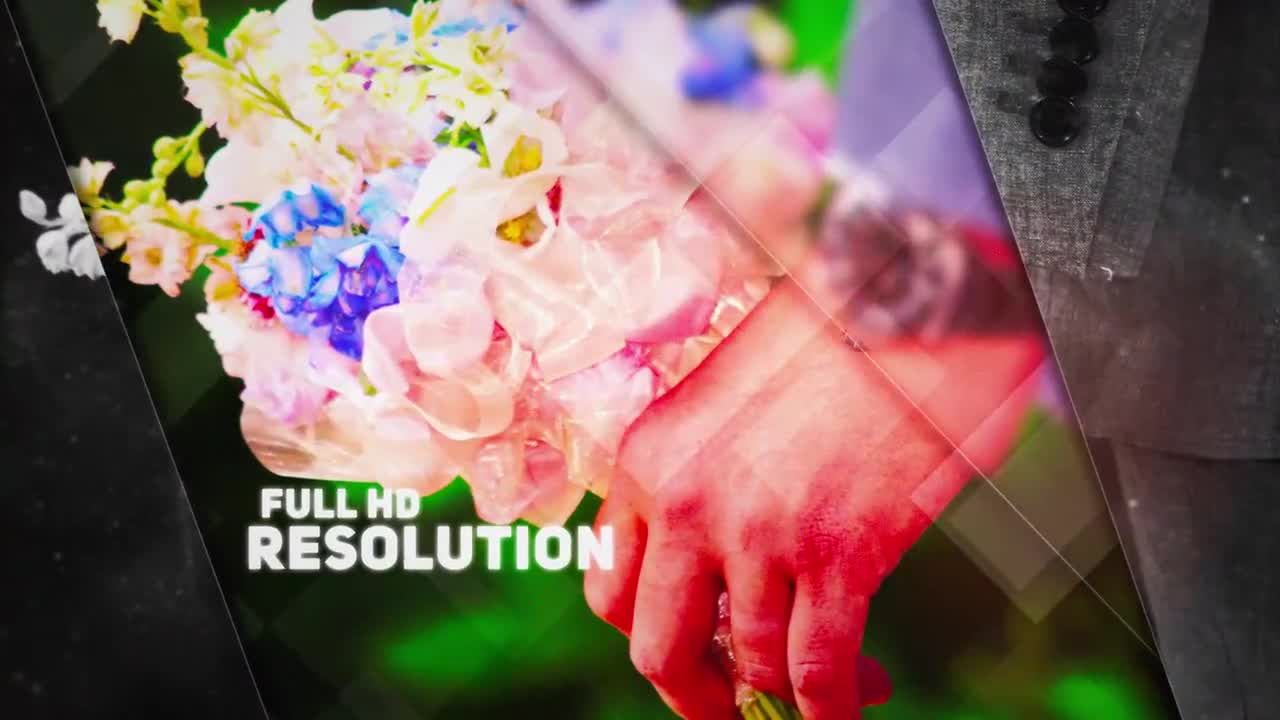 具有漏光和流动粒子的优雅幻灯片素材库精选AE模板