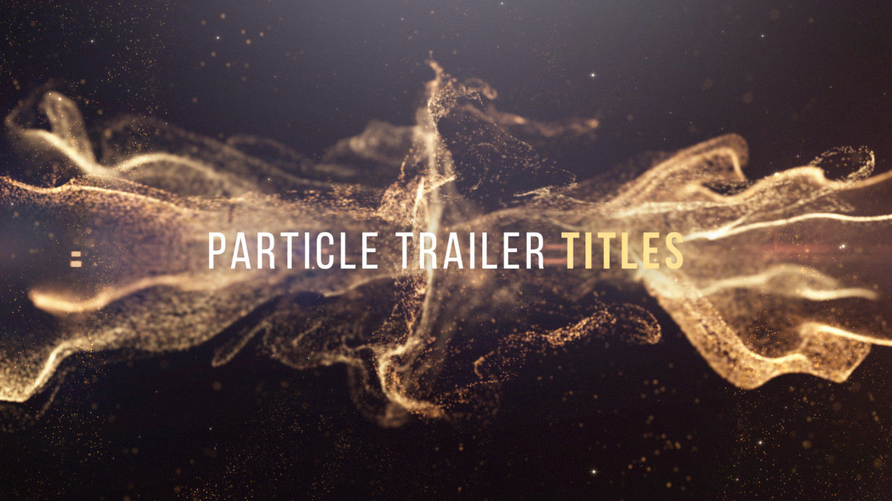 光辉粒子标题字幕特效素材库精选AE模板