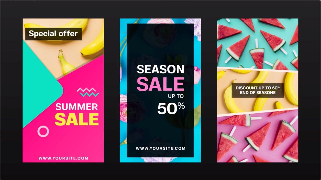 Instagram故事游戏社交媒体素材库精选AE模板