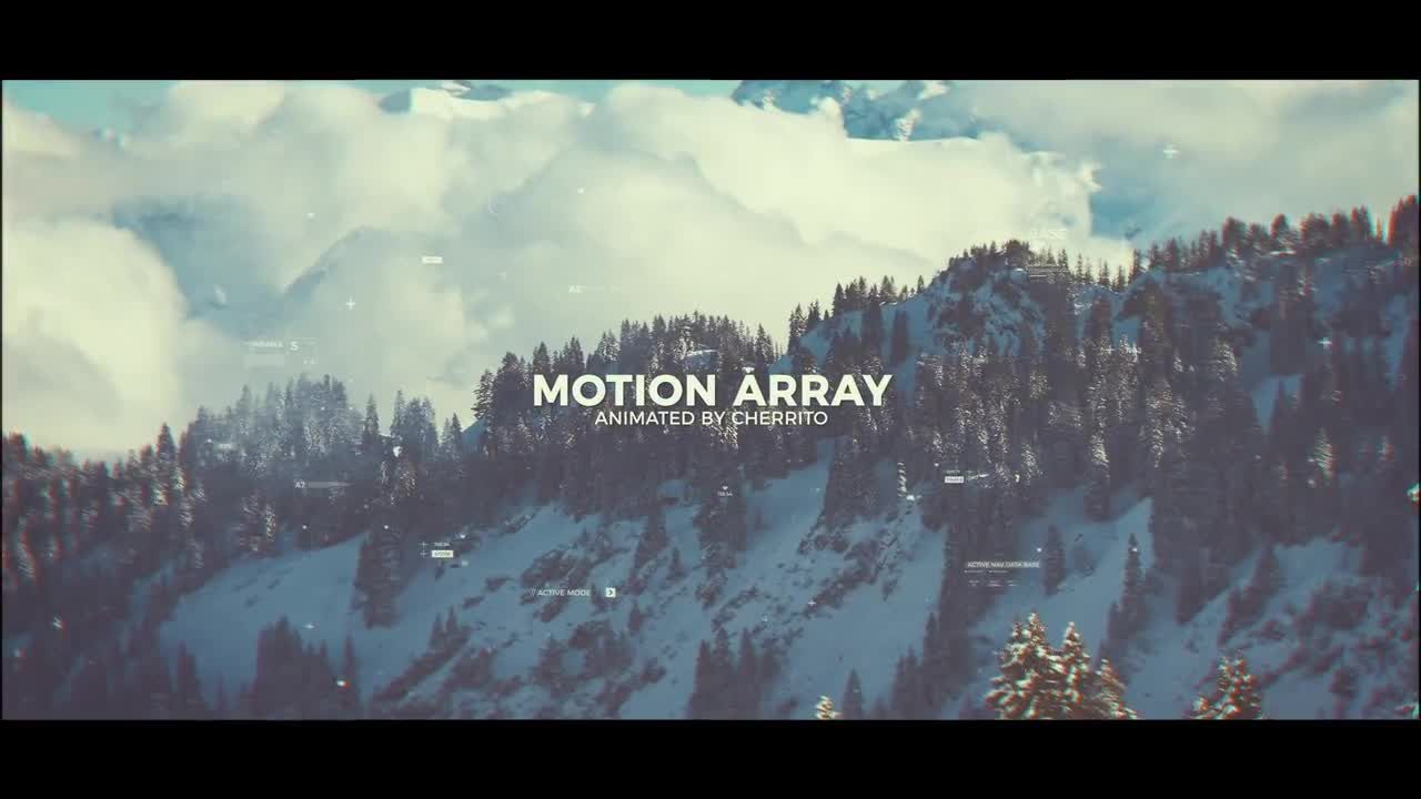 未来派的位差幻灯片素材库精选AE模板