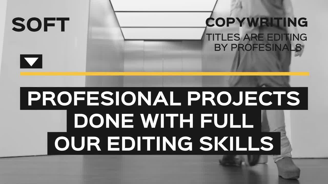 简洁而动态的文本动画素材库精选AE模板