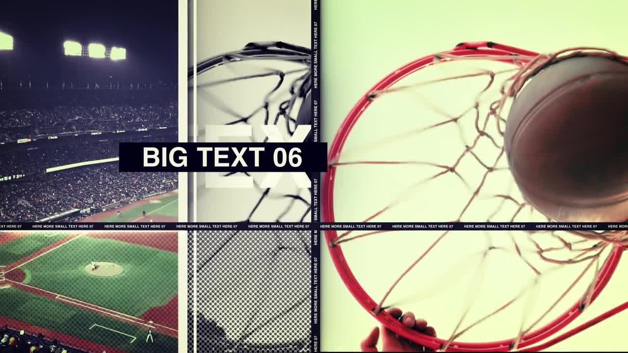 体育竞赛视频标题过渡效果素材库精选AE模板