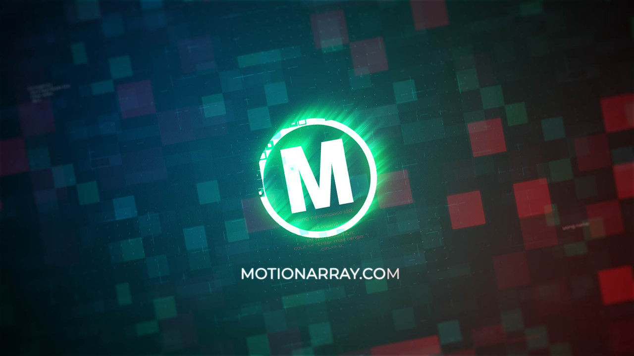 数字技术徽标独特素材库精选AE模板