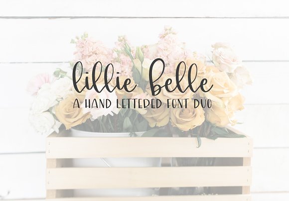 lillie belle hand lettered font素材之家精选英文字体