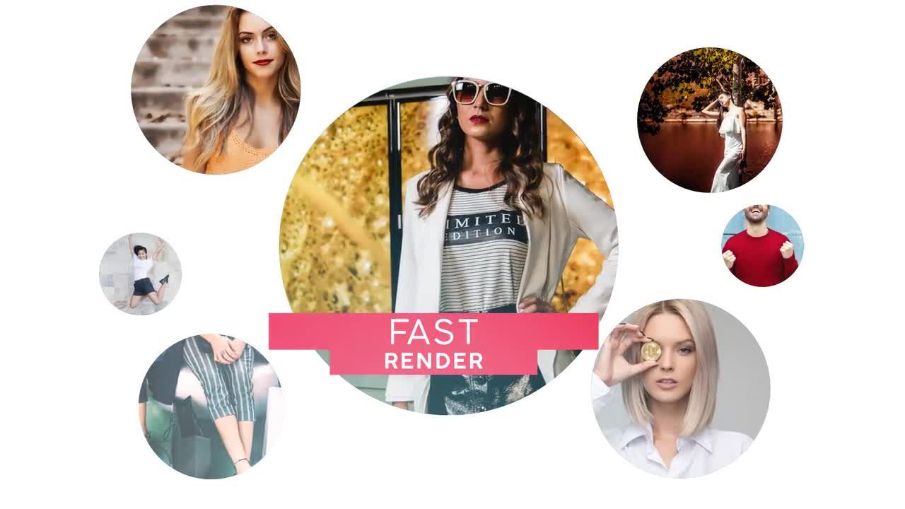 动态多帧动画拼贴图像马赛克幻灯片素材库精选AE模板