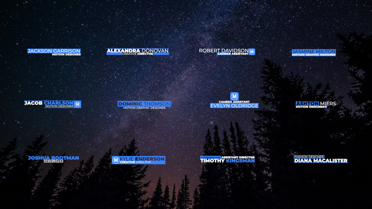 12种简单的标题字幕条素材库推荐PR模板