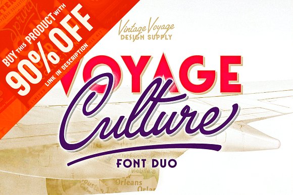 The Voyage Culture • Font Duo素材之家精选英文字体
