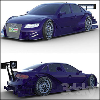 奥迪A4 DTM汽车素材之家精选3D模型
