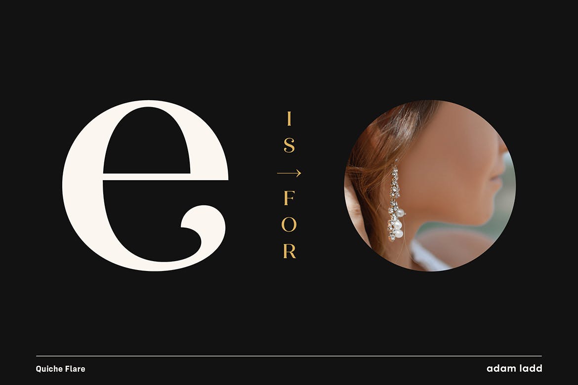 宽条纹衬线英文字体家族 Quiche Flare Font Family插图(9)