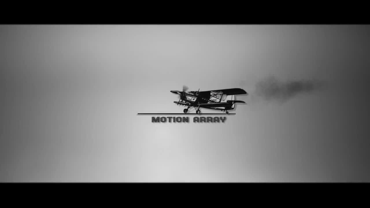 动画动态飞机着陆logo展示素材库推荐PR模板