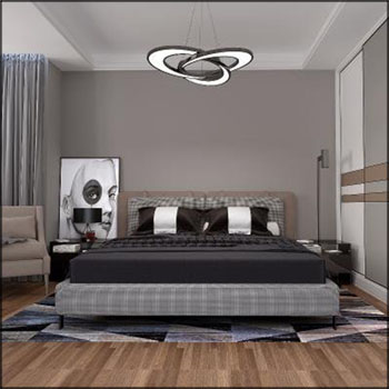 现代卧室场景素材之家精选3D模型03