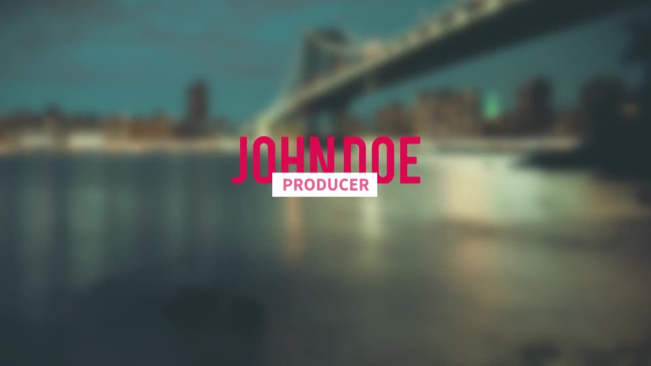 样式风格简单的下三分之一字幕条动画素材库精选pr模板