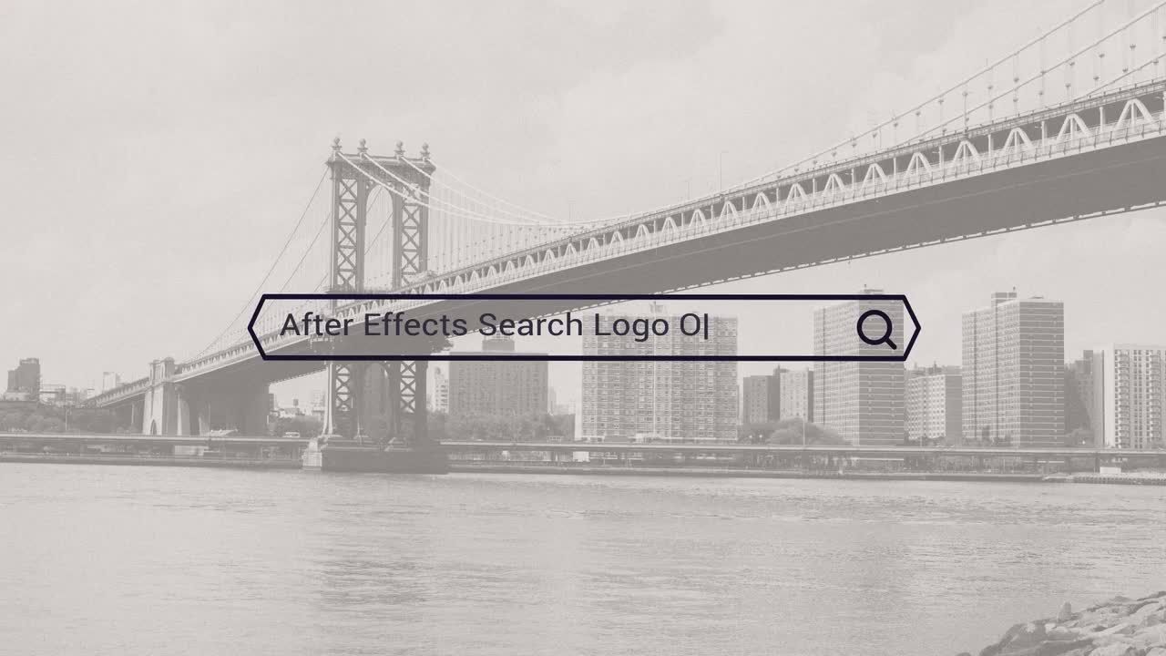 网络搜索徽标显示转场过渡素材库精选AE模板