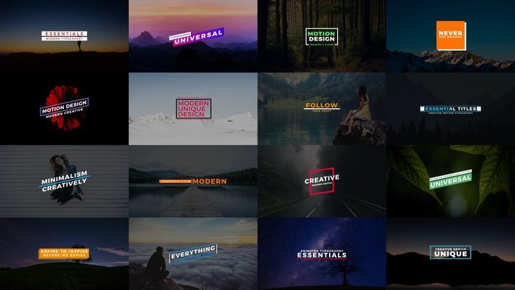 16个简洁的基本标题的素材库推荐PR模板