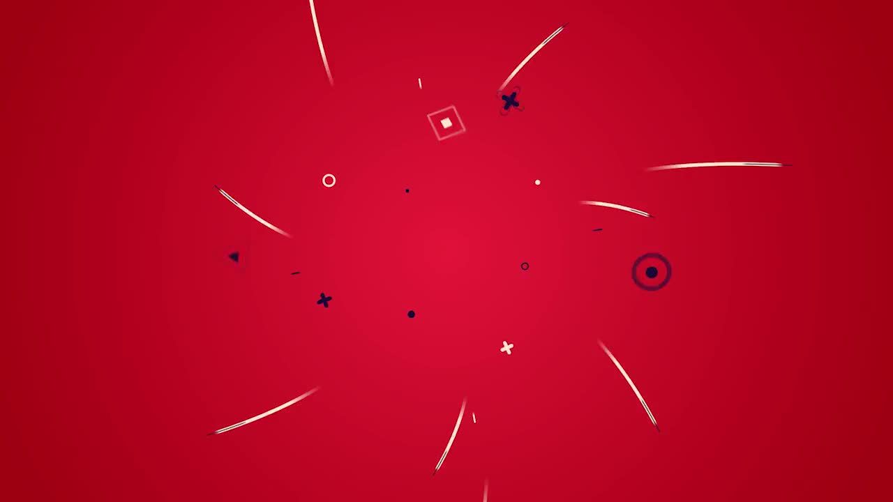 扁平化线条形状logo展示素材库精选AE模板