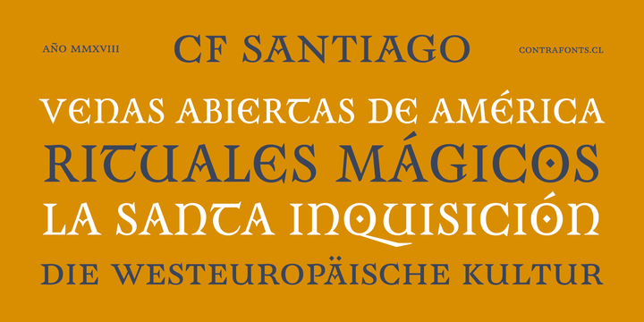 CF Santiago Font插图1