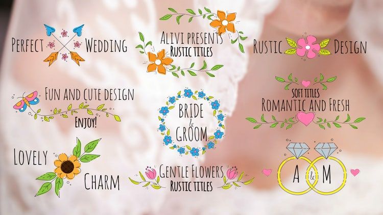 快乐的乡村头衔标题动画ae模板