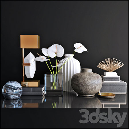 花瓶花卉装饰品素材之家精选3D模型