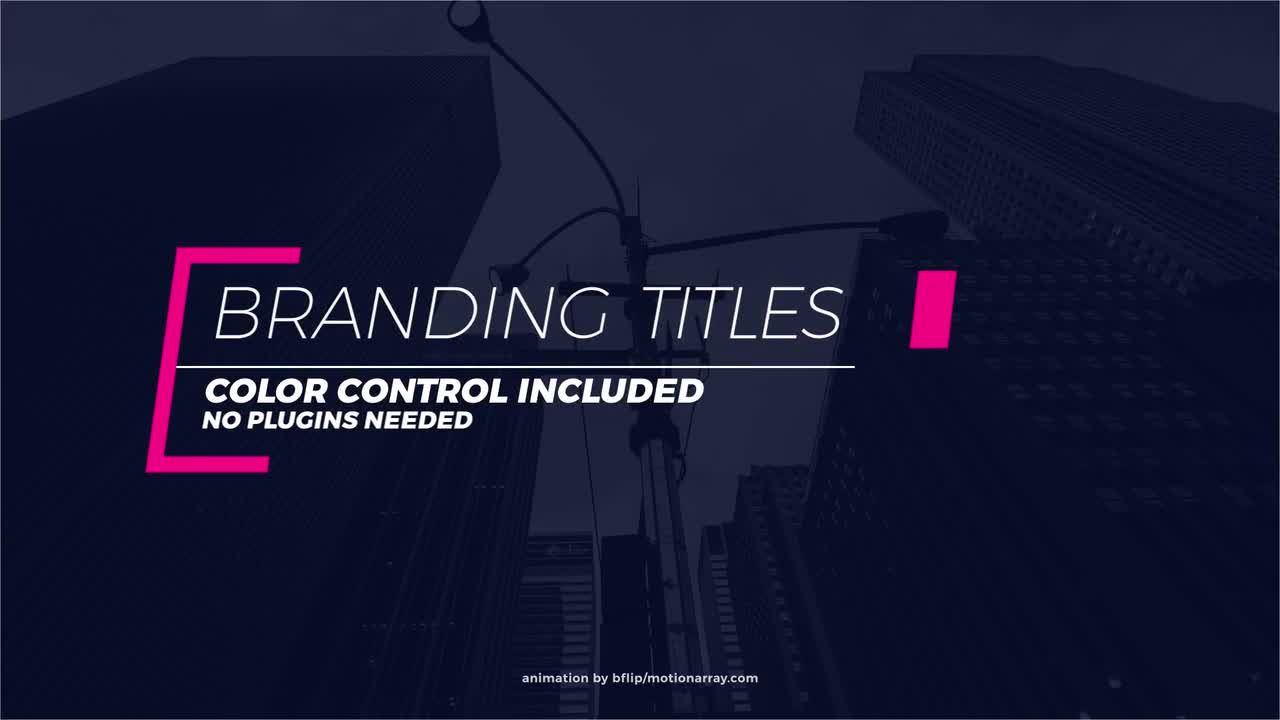 20个酷炫独特的全屏标题动画素材库精选AE模板