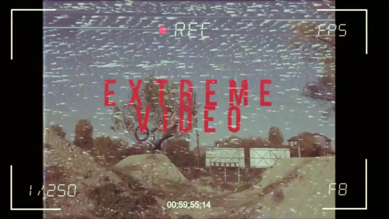 VHS复古效果标题动画素材库精选pr模板