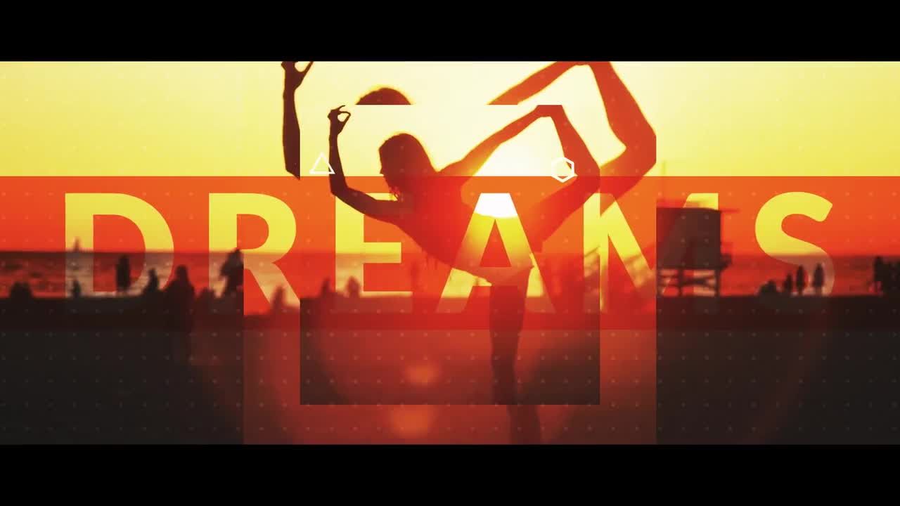 具有快速过渡和动态文本动画AE开场白素材