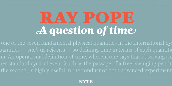 Nyte Font Family素材之家精选英文字体