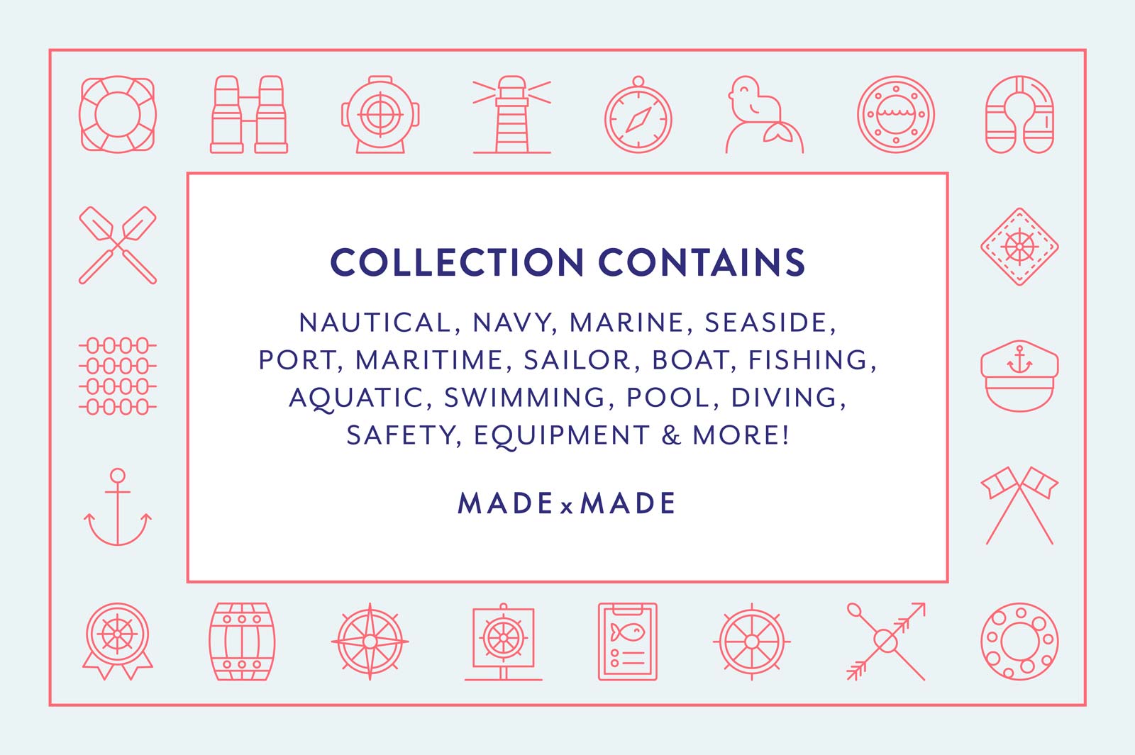 40个航海主题图标 40 Free Nautical Icons插图(1)