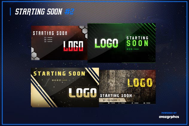 多用途常网站见页面模板素材库精选合集 Twitch Layout Bundle插图(7)