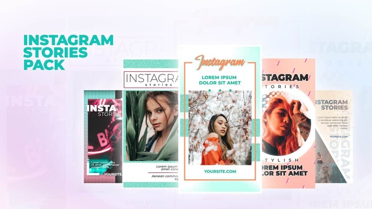 多彩时尚的Instagram故事素材库精选AE模板