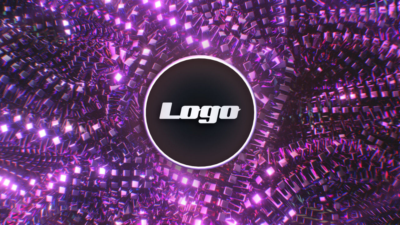 适用于任何视频的带有光泽元素和五彩标志素材库推荐Pr模板