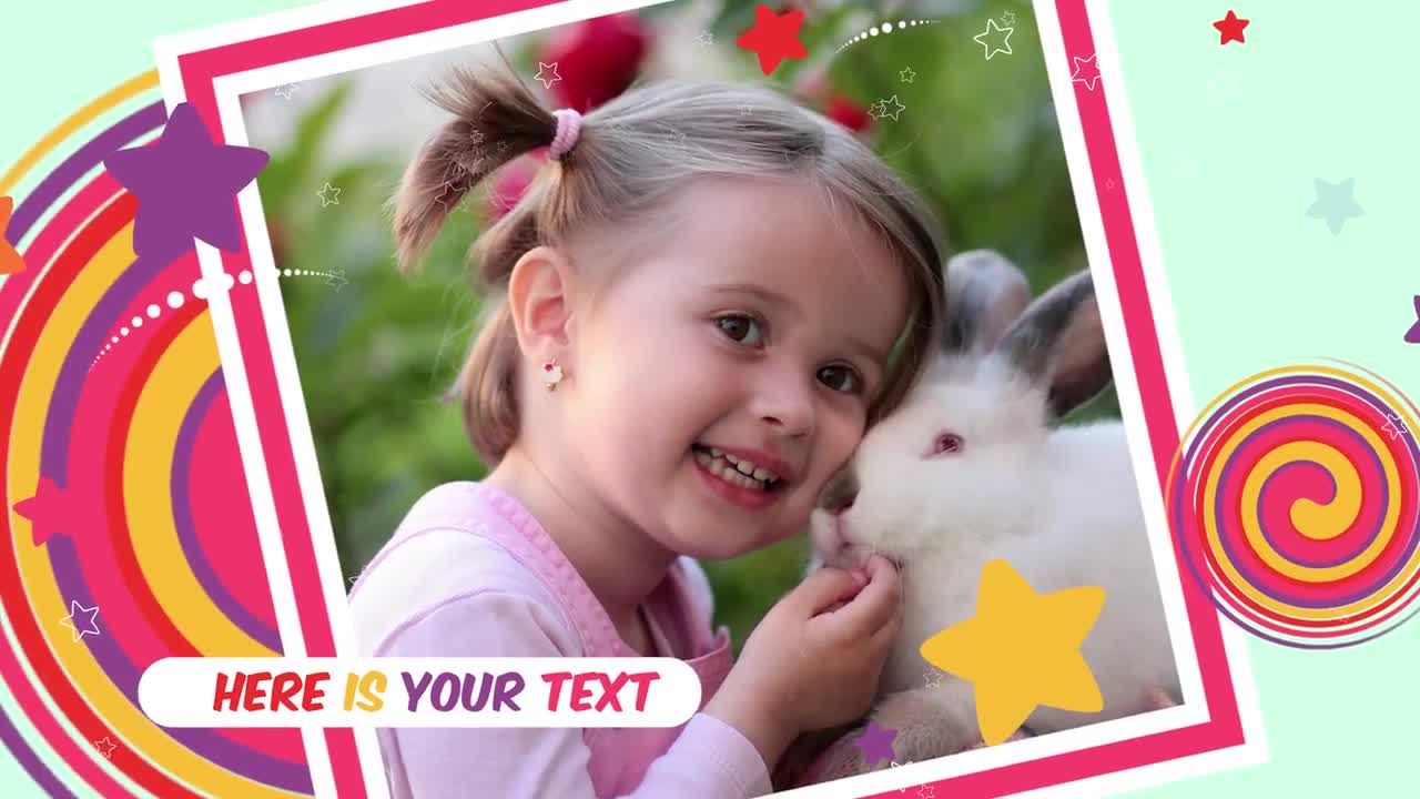 全新的儿童照片库素材库精选PR模板