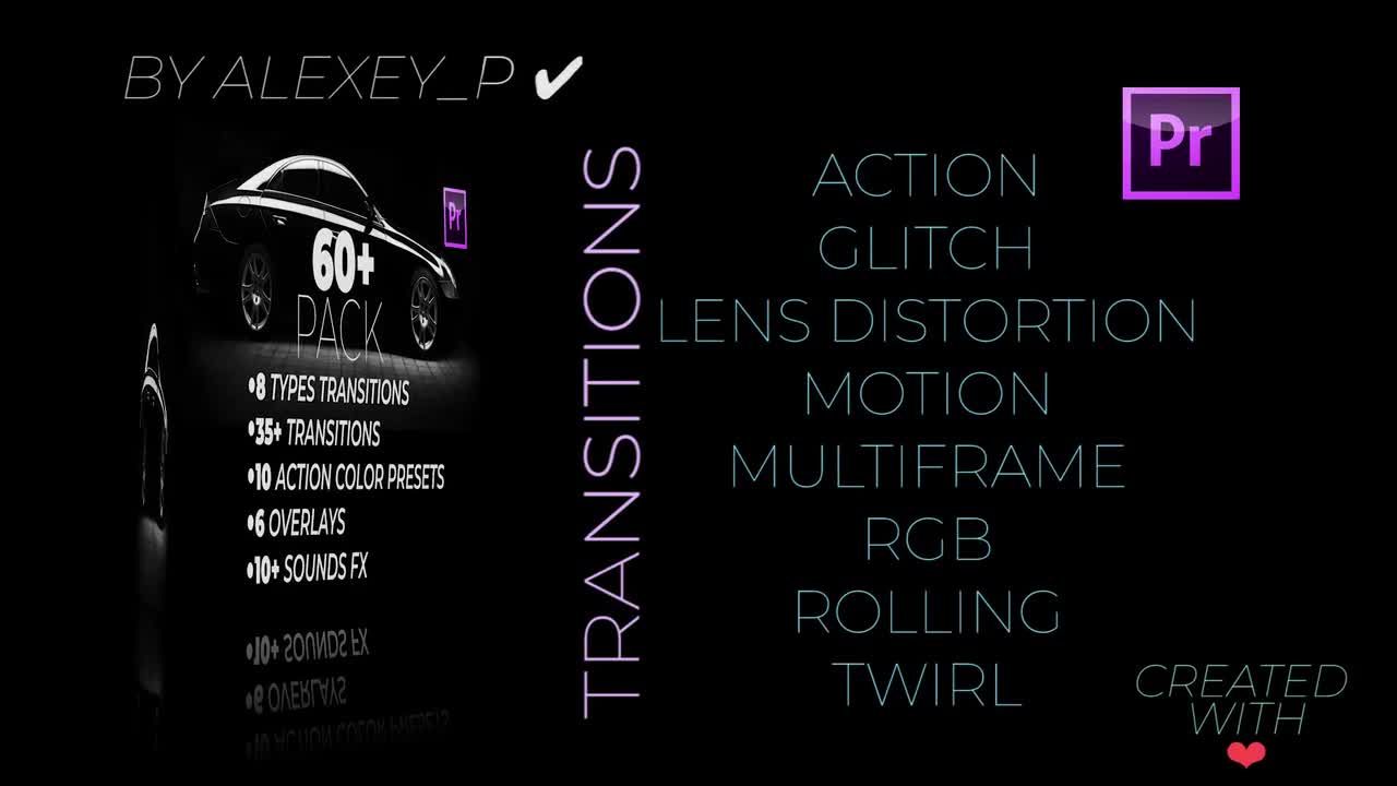 60个动作颜色预设过渡素材库推荐PR模板