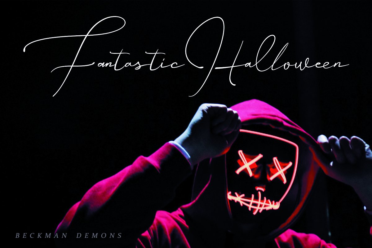 Beckman Demons – Signature Font插图4