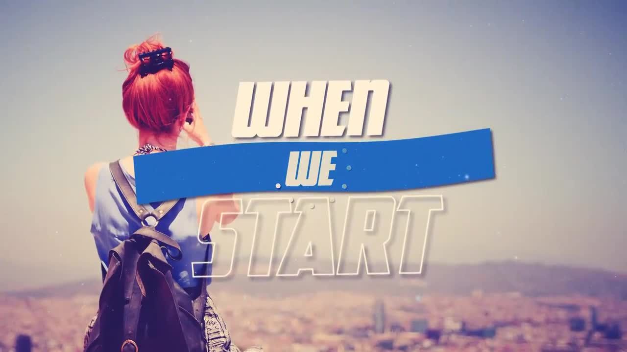 清新的开场演示视频素材库精选AE模板