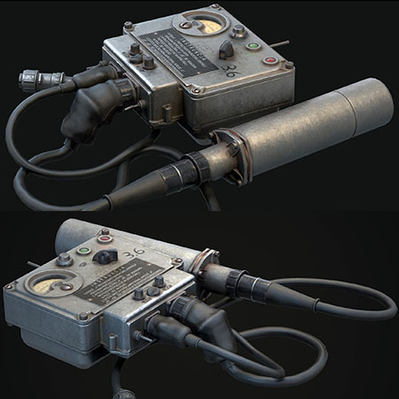 DP-3B 剂量计/盖革计数器素材之家精选3D模型