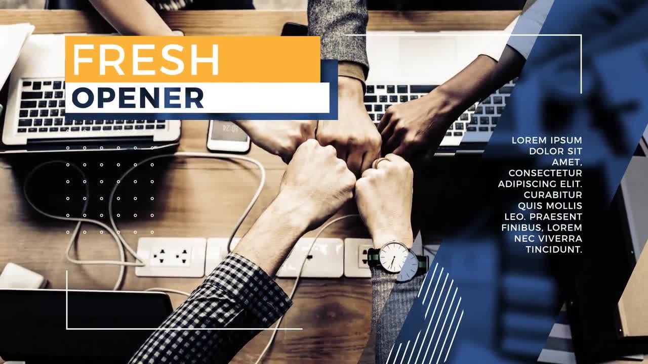 最小的业务演示后效果素材库精选AE模板