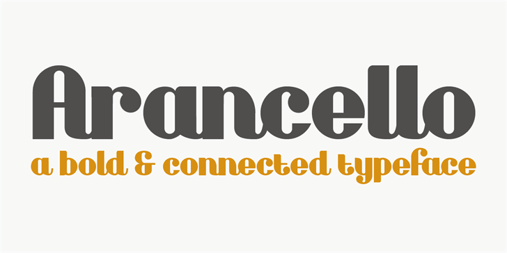 Arancello DEMO font插图