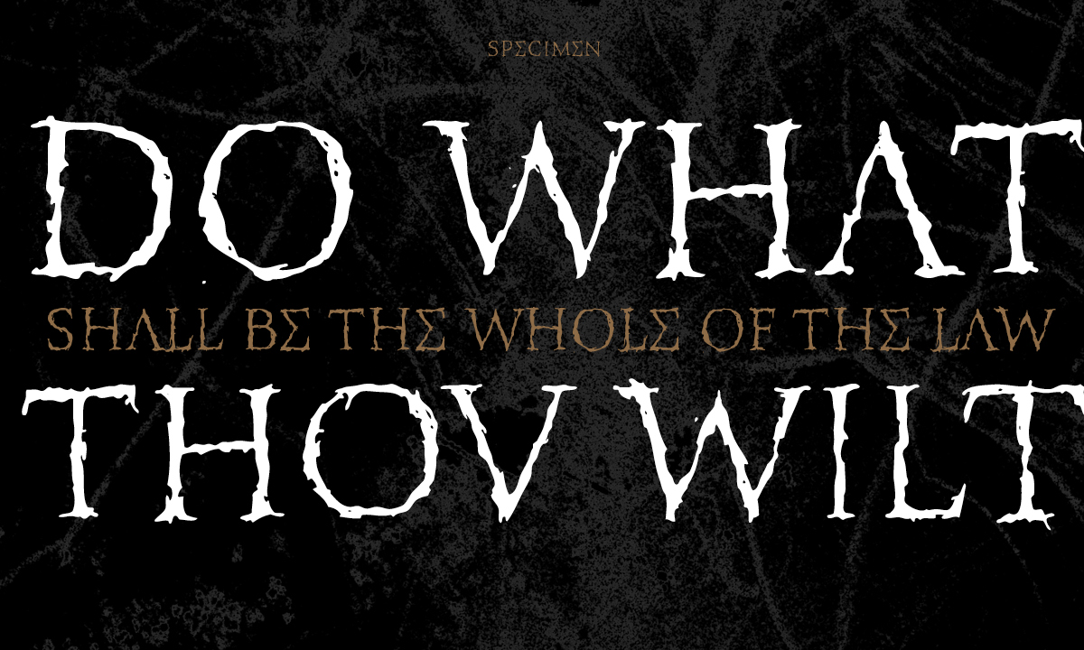 XXII Totenkult Font素材之家精选英文字体