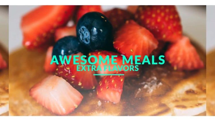 烹饪开场白一个动态的素材库精选AE模板