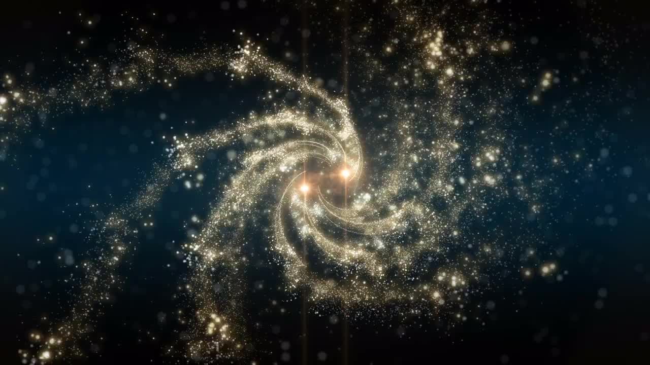 金色闪光粒子动画徽标展示素材库精选AE模板