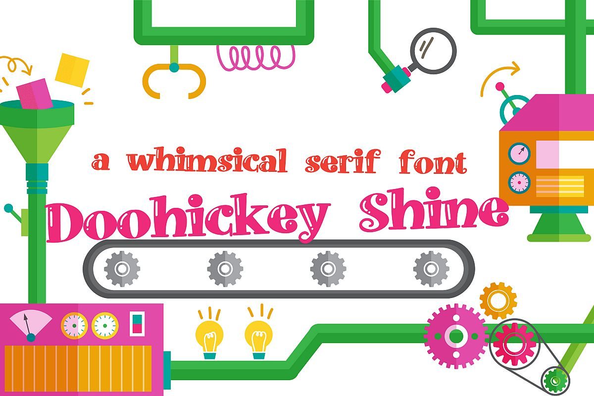 ZP Doohickey Shine Font素材之家精选英文字体