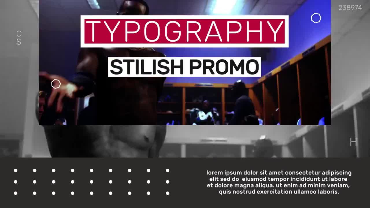 排版促销幻灯片素材库精选AE模板