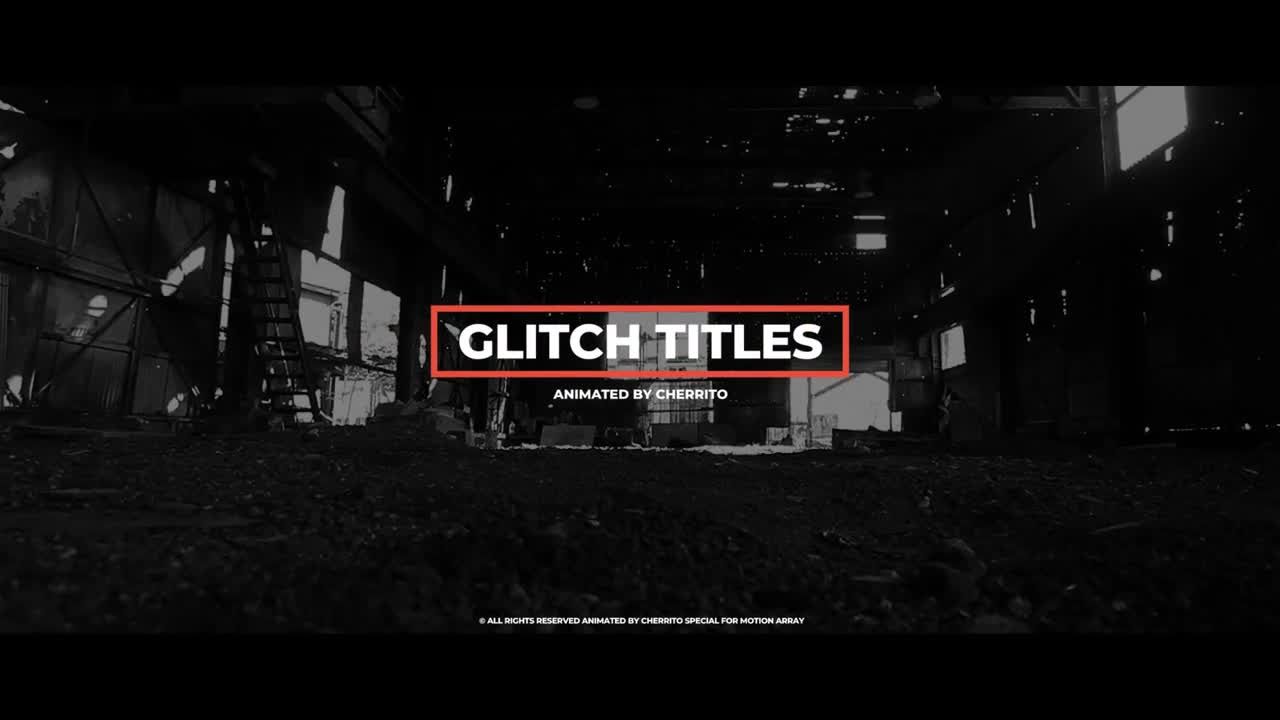 小故障毛刺标题素材库推荐PR模板