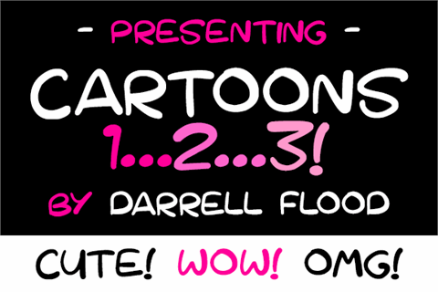 Cartoons 123 font素材之家精选英文字体