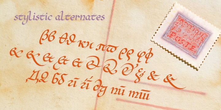 Red Amaretto Font插图1