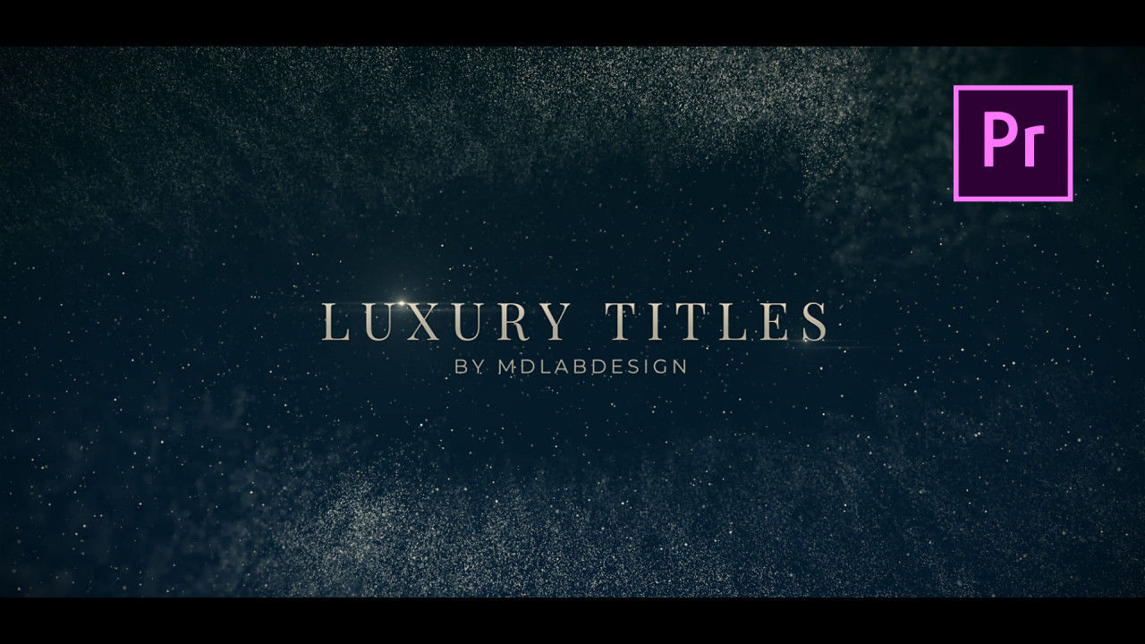 豪华的电影标题素材库推荐PR模板