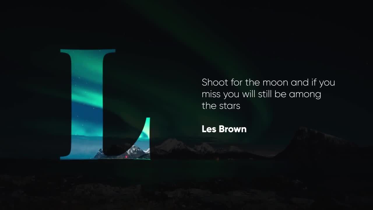 镂空动态字幕幻灯片视频特效素材库精选AE模板