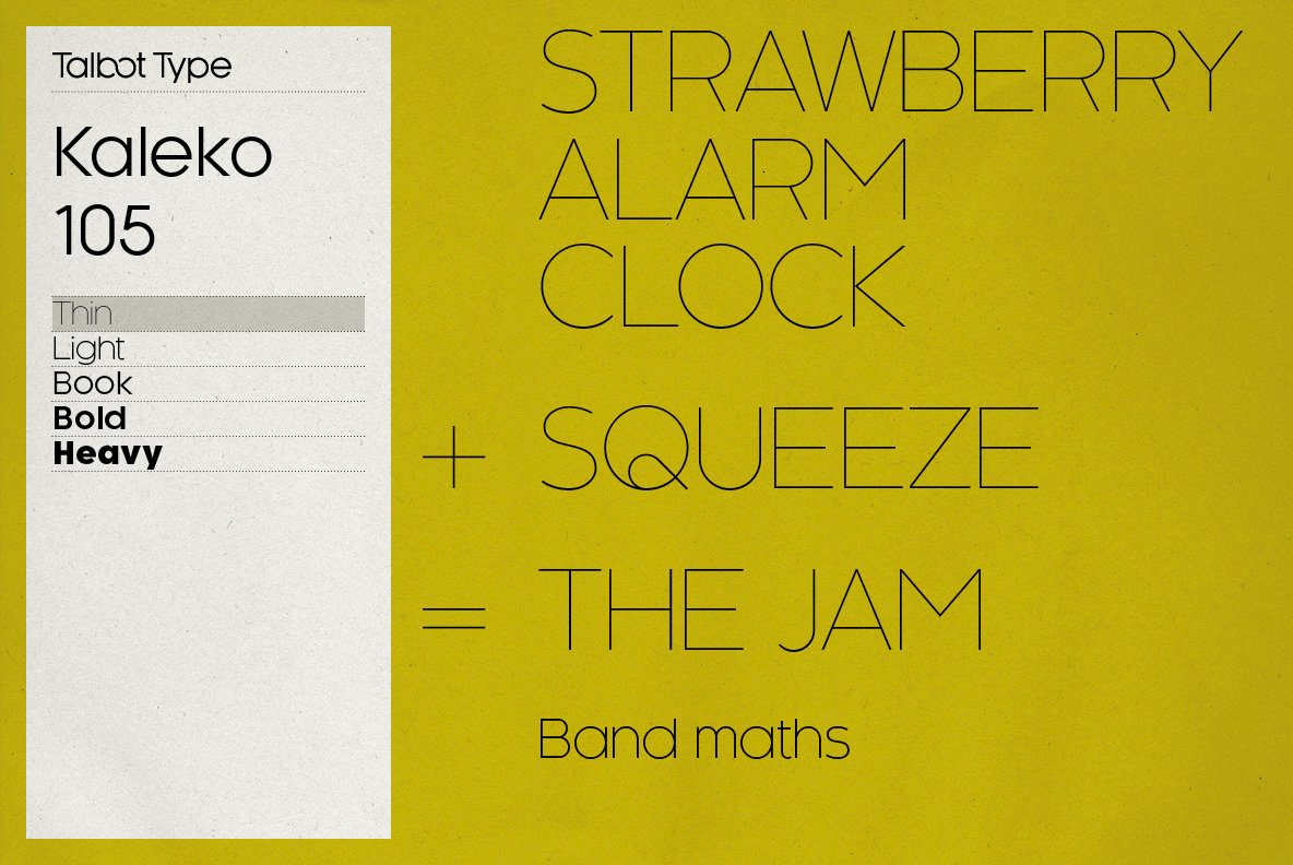 Kaleko 105 Font Family素材之家精选英文字体