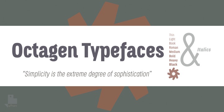 Octagen Condensed Font Family素材之家精选英文字体